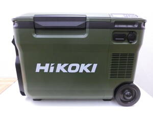 moe/557772/1121/ハイコーキ HiKOKI コードレス冷温庫 UL18DBA フォレストグリーン/18V純正バッテリー×2個・ACアダプター・DCコード付