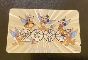 【送料無料】東京ディズニーランド 2000年記念 テレホンカード 未使用 50度数 ミッキー ミニー ドナルド　 