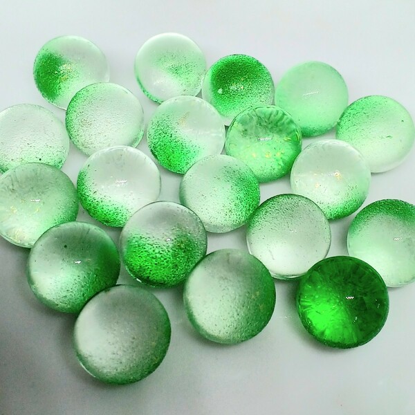 ガラス玉 12㎜ グリーン 20個セット