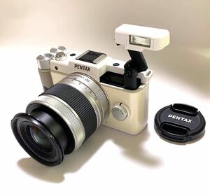 【ジャンク】難あり PENTAX ペンタックス Q ホワイト 5-15mm レンズ付き 本体のみ 動作不良 現状品