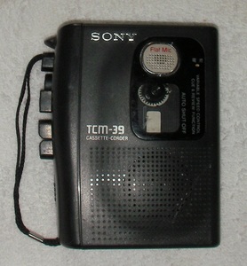 動作品：TCM-39 Sony ソニー カセットテープレコーダー、即決おまけ付