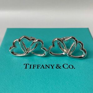 Tiffany＆co. ティファニー　トリプル・オープンハート　両耳　シルバーイヤリング　ピアス　Ag925
