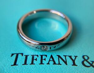 Tiffany＆co. ティファニー　ルシダ・ダイヤモンド　プリンセスカット　ウェディング　マリッジ　プラチナリング　PT950