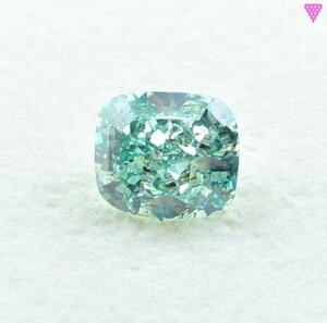 0.85 ct FANCY INTENSE BLUE GREEN GIA CUSHION MIX CUT DIAMOND ダイヤモンド ルース
