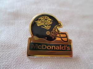 ★アメリカ　McDonald's　マクドナルド　NFL アメフト　jacksonville jaguars ジャクソンビル　ジャガーズ　ピンバッジ PINS ピンズ/1994年