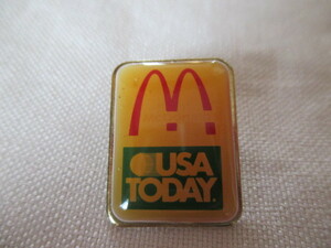 即決★USA　アメリカ　McDonald's　マクドナルド　ピンバッジ PINS ピンズ/ USA TODAY