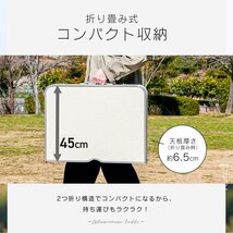 90cm アルミテーブル 折畳み アウトドア レジャー 折りたたみ 軽量 アルミ テーブル お花見 キャンプ BBQ 台 机 グレー_画像5