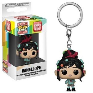 FUNKO Pop Pocket キーチェーン☆ ヴァネロペ /シュガーラッシュ☆ ファンコ ディズニー Wreck-It Ralph 2 Vanellope Keychain