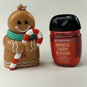 Bath & Body Works サニタイザー ハンド ジェル 1 ホルダー1★ジンジャーブレッド★セット☆ネコポス複数同梱可☆バスアンドボディワークス