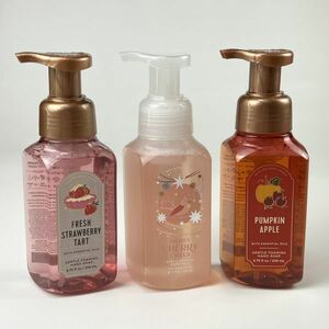 Bath & Body Works ハンドソープ 3本セット②★ストロベリー/チェリー/パンプキナップル☆彡バスアンドボディワークス Foaming Hand Soap