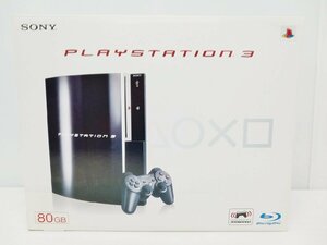[B4A-511-020-2] SONY ソニー PlayStation3 PS3 プレイステーション3 CECHL00 80GB 通電のみ確認 箱有 ジャンク