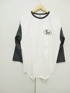 [12B-511-137-1] Buco ブコ ラグラン Tシャツ アメカジ 七分/長袖 サイズXL ホワイト
