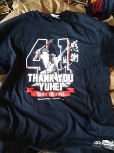 ヤクルトスワローズ　雄平　引退記念Tシャツ　Lサイズ
