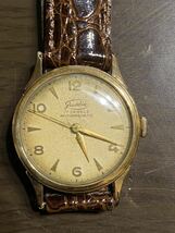 ジャンク　18k 0.750刻印あり　grandia グランディア　手巻き　腕時計　稼働品　ボーイズ　サイズ_画像1