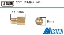 キタコ(KITACO) メインジェット(ミクニ六角型/大) #95 450-3000950_画像3