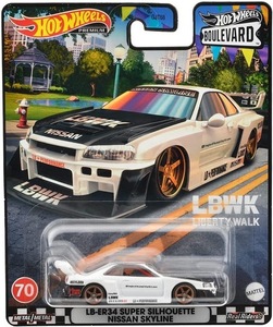 即決☆☆ブールバード LB-ER34 スカイライン シルエット Hotwheels SKYLINE NISSAN　LBWK リバティーウォーク GT-R R34