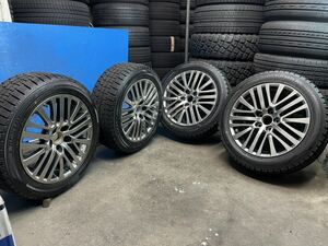 225/50R17 DUNLOP 9部山ぐらい有り　2019年製　トヨタ純正4本 ハイグロス　7.5J+40　クラウン　マジェスタ　