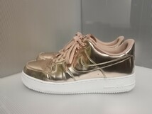 WMENS NIKE AIR FORCE ONE PINKGOLD　ナイキ　エアフォースワン　ピンクゴールド　メタリック　シャンパン　希少サイズ　31cm　　　　_画像1