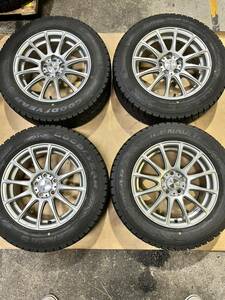 【スタッドレス:20年製造:195/65R15】【プリウス等】GOODYEAR iCE NAVI6＋weds ravrion LUMIERE