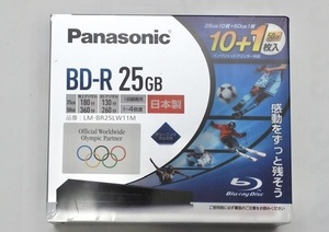 パナソニック Panasonic BD-R 25GB 10枚プラス1枚（計11枚） 1回録画用 1-4倍速 日本製 ブルーレイ LM-BR25LW11M 