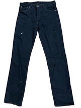 UAS製　LEVIS リーバイス501 後染めブラックデニム　W35 _画像4