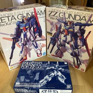 [3点セット] バンダイMGゼータガンダムVer.Ka & MGダブルゼータガンダムVer.Ka &ダブルゼータVer.Ka用強化型拡張パーツ