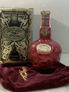 K530 【 未開封 シーバス ロイヤルサルート21年 赤 陶器 スコッチ ウイスキー CHIVAS ROYAL SALUTE SCOTCH 700ml 40% 箱 】古酒