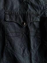 RRL ブラックインディゴウエスタンシャツ M ラルフローレン（ ビンテージデニムジャケット_画像4