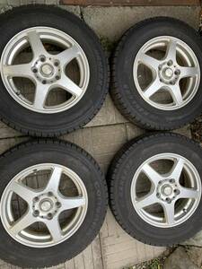 ナンカン　NANKANG ESSN-1 175/80R15　5J・114.3・5H・オフセット50・スタッドレスホイールセット１台分　冬　雪