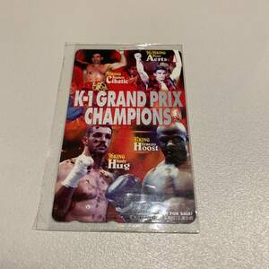 【未使用】テレカ K-1 GRAND PRIX CHAMPIONS グランプリ アーネストホースト アンディフグ ピーターアーツ 他 テレホンカード 非売品 50度