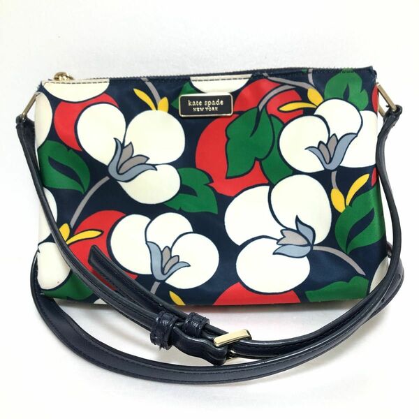 kate spade NEW YORK ケイトスペード ショルダーバッグ ナイロン 花柄マルチカラー