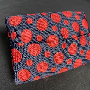 Japanese Tatami Edging Tissue caseハンドメイド たたみへり ティッシュケース ポケット付 畳縁 水玉 handmade brocade pocket pouch 14