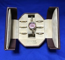 18KGP Venerer PARIS レディースウォッチ バングル 腕時計 Venerer Antique Watch Gemstone Cut Mirror with Interchangeable Mirror_画像8