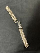 アンティーク　ステンレス時計用バンド14.5センチ　antique stainless watchband combination gold silverビンテージ ブレス コンビ_画像6