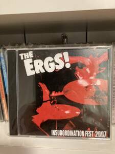 The Ergs! [Insubordination Fest 2007 ]CD punk pop melodic descendents ramones rock parasites doc hopper all cruz