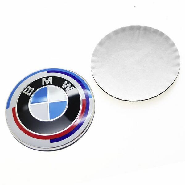 BMW 50周年 ステッカー 65mm ホイールセンターキャップシール Mクラシックエンブレム ロゴ 4枚