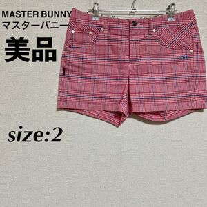 MASTER BUNNY マスターバニー ゴルフウェア ショートパンツ ハーフパンツ 柄