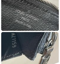 中古 LOUIS VUITTON ルイヴィトン M30271 国内正規品 コイン カード ホルダー タイガ ノワール エクリプス コンパクト ウォレット 財布 _画像9