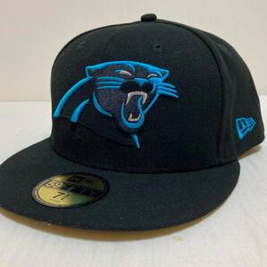 New Era ニューエラ NFL Carolina Panthers パンサーズ 59FIFTY Fit キャップ サイズ 7 3/4.の画像1