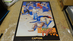 ●カプコン 純正 アーケード ファイナルファイト Final Fight ポスター B2サイズ 未使用 CAPCOM ARCADE genuine POSTER●