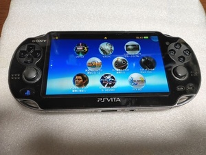 *PSVita 3G Wi-Fi model PCH-1100 crystal * black limitation version body only + 32GB memory card FF-X FFⅦ crystal black *