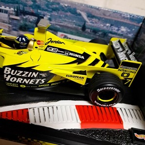 ⑤ホットホイールズ 1/43 ジョーダン 無限 HONDA ホンダ デーモン・ヒル 199 インテリア 車 模型の画像7