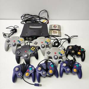 【まとめて】NINTENDO64 ニンテンドー64 任天堂 本体 NUS-001 コントローラー ゲームキューブ マリオカート スマッシュブラザーズ ジャンク