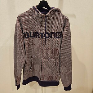 【送料無料】BURTON バートン ジップアップパーカー Mサイズ スノボジャケット スノーボードウェア スノボウェア 