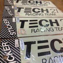 希少　当時物　未使用　訳ありジャンク　TECH21 RACING TEAMステッカー　4枚セット B-36_画像2