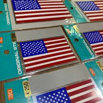 希少　当時物　未使用　訳ありジャンク　USA 国旗　サイズいろいろ20枚セット　T-9_画像2