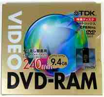 TDK DVD-RAM 録画用 両面9.4GB 240分 1枚_画像1