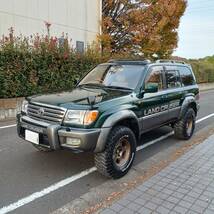 個人　ランドクルーザー100 走行76100km 車検取り立て　１ナンバー　ガソリン　背面タイヤ_画像1