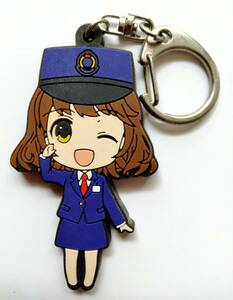 鉄道むすめ 渕東なぎさ 鉄道制服 ラバーキーホルダー ★