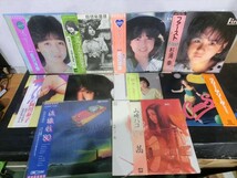 T【L2-34】【3箱】未検品/LP/昭和アイドル レコード まとめてセット/松田聖子 しばたはつみ 中森明菜 山崎ハコ 他_画像1